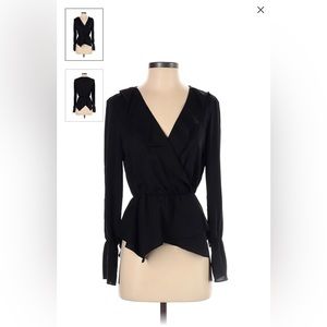 Bcbgmaxazria peplum top